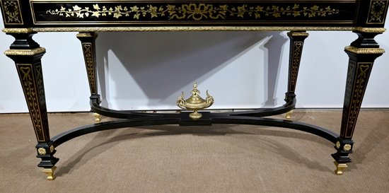 Wichtiges Präsidium, alle Gesichter in Blackened Poirier, Periode Napoleon III - Mitte des 19. Jahrhunderts