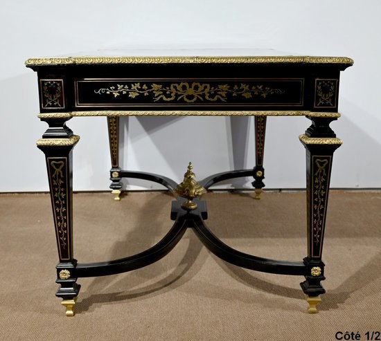 Wichtiges Präsidium, alle Gesichter in Blackened Poirier, Periode Napoleon III - Mitte des 19. Jahrhunderts