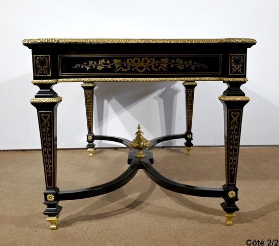 Wichtiges Präsidium, alle Gesichter in Blackened Poirier, Periode Napoleon III - Mitte des 19. Jahrhunderts