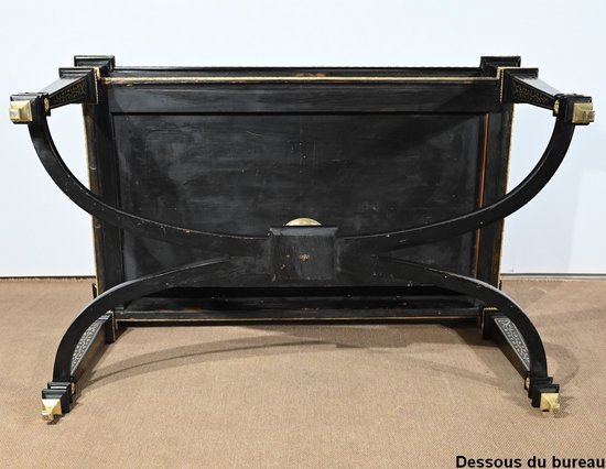 Wichtiges Präsidium, alle Gesichter in Blackened Poirier, Periode Napoleon III - Mitte des 19. Jahrhunderts