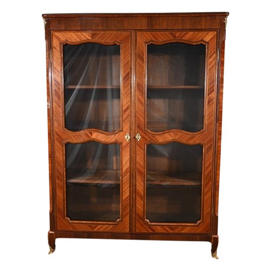 Bookcase in Rosewood and Indigenous, Louis XV period – 18th century