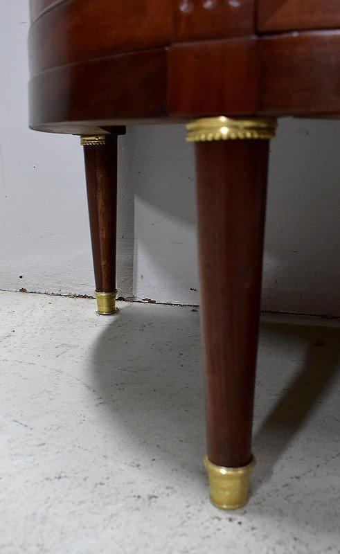 Credenza piccola - Comò Demi-Lune in mogano, periodo Luigi XVI - XVIII secolo
