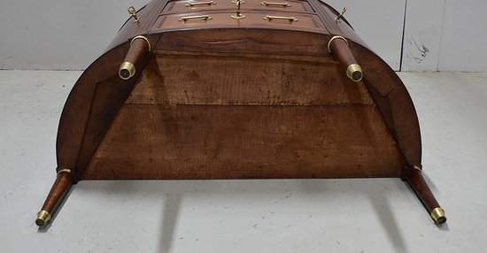 Credenza piccola - Comò Demi-Lune in mogano, periodo Luigi XVI - XVIII secolo