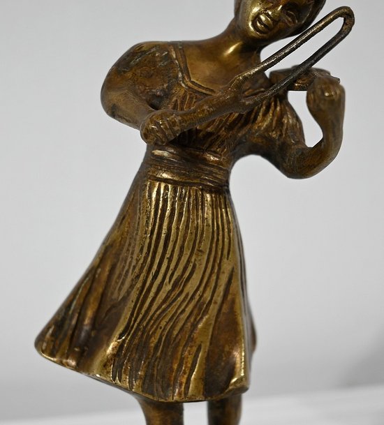 Bronzo "Il violinista" - Fine XIX secolo