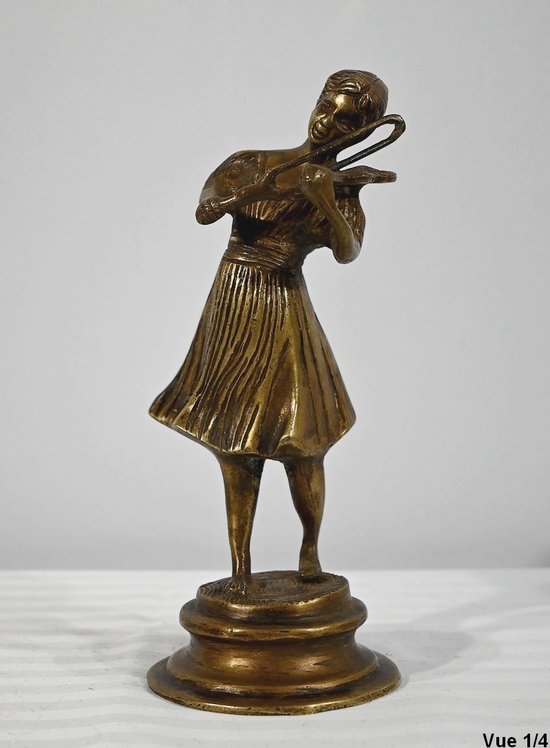 Bronzo "Il violinista" - Fine XIX secolo