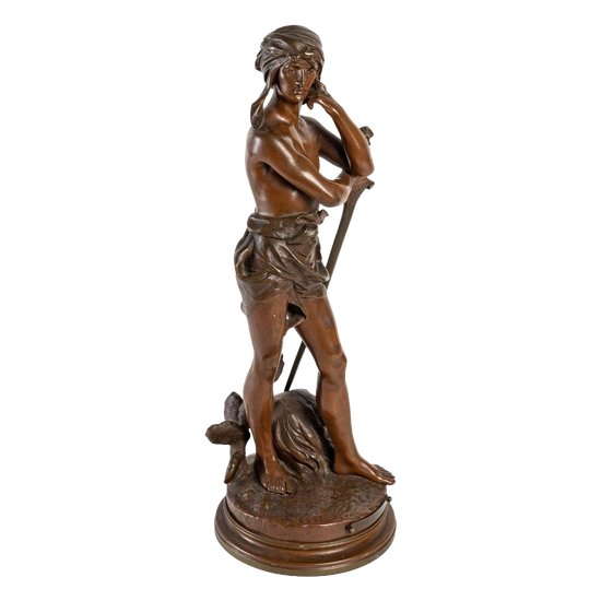 Patinierte Bronze - David Winner - Henri Plé - Kompanie der Bronzen von Paris - Zeitraum: XIX