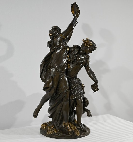 "Baccanale" in bronzo, da Clodion - 2a metà del XIX secolo