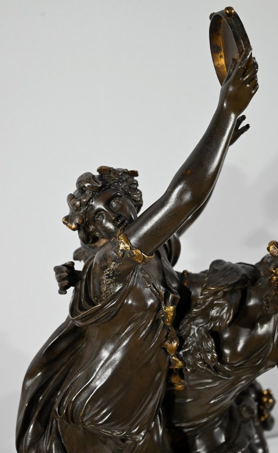 "Baccanale" in bronzo, da Clodion - 2a metà del XIX secolo