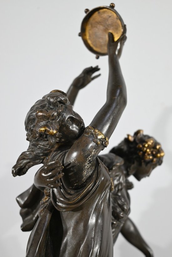 "Baccanale" in bronzo, da Clodion - 2a metà del XIX secolo