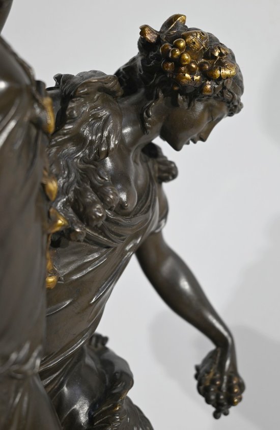 "Baccanale" in bronzo, da Clodion - 2a metà del XIX secolo