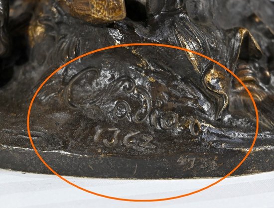 "Baccanale" in bronzo, da Clodion - 2a metà del XIX secolo