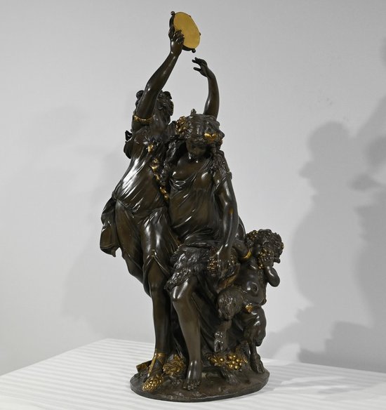 "Baccanale" in bronzo, da Clodion - 2a metà del XIX secolo