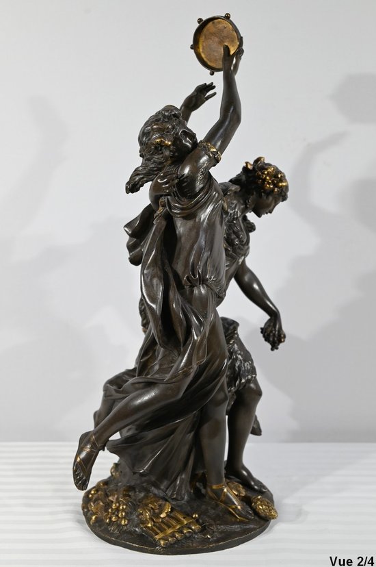 "Baccanale" in bronzo, da Clodion - 2a metà del XIX secolo
