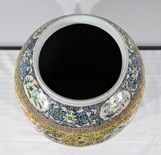 Importante Vaso in Porcellana, Canton - Fine XIX Secolo