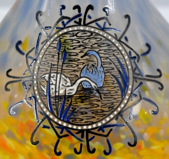 Coppia di vasi in pasta vitrea, firmati Legras - Fine XIX secolo