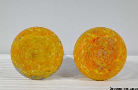 Coppia di vasi in pasta vitrea, firmati Legras - Fine XIX secolo