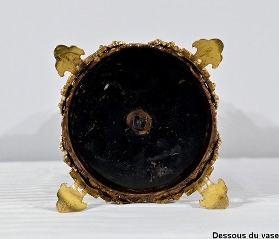 Vaso in Bronzo Dorato e Smalti - Fine XIX Secolo