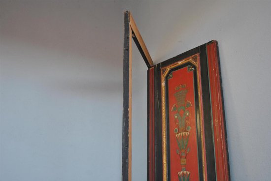Freimaurertür bemalte Ägyptomanie Anfang des 20