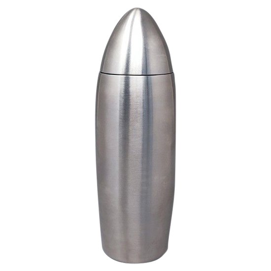1960 Magnificent Cocktail Shaker "Bullet" in Stainless Steel. Made in Italy