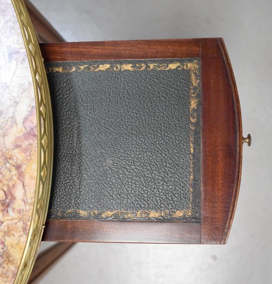 Table Bouillotte en Acajou, style Louis XVI - Début XXe