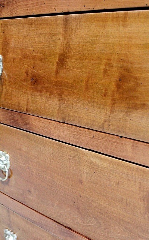 Piccola borsa da viaggio "Return from Egypt" in legno di ciliegio - Inizio XIX secolo