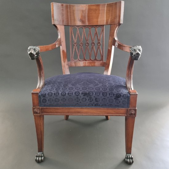 Jacob Frères, Stamped cabinet armchair of the Consulate period.
