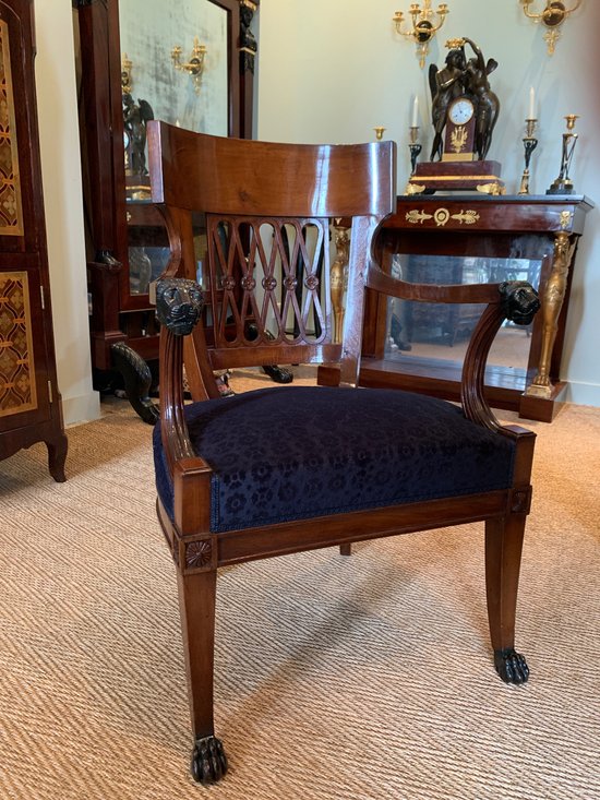 Jacob Frères, Stamped cabinet armchair of the Consulate period.