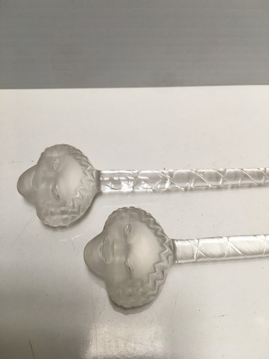 Coppia di agitatori per champagne RENÉ LALIQUE