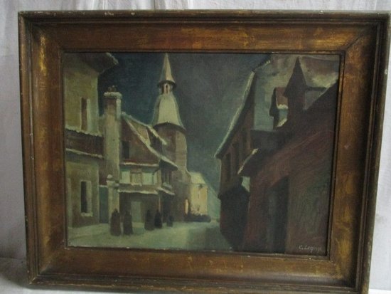 Scena di strada in inverno