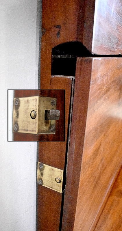 Mensola o segretaria da parete in mogano - Fine XIX secolo