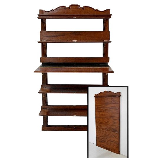 Mahogany Wall Shelf or Secretary - Late 19th century