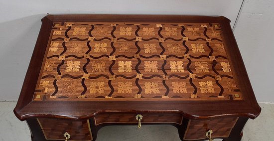 Small Lady's Desk, in Amaranth and Violet Wood, Louis XV period - XVIIIth century