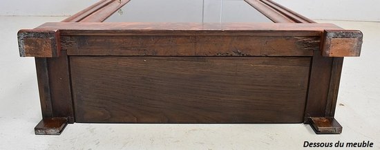 Small Mahogany veneered display case, Restoration period - Mid 19th century