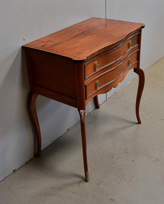 Petite Commode dite Perruquière, en Merisier, de style Louis XV - Début XXe