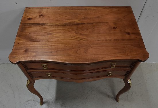 Petite Commode dite Perruquière, en Merisier, de style Louis XV - Début XXe