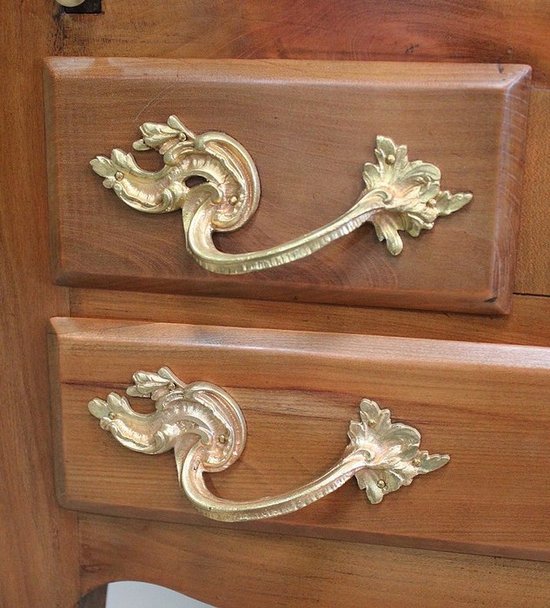 Small sloping desk in cherry wood, Louis XV style - End of XIXth century