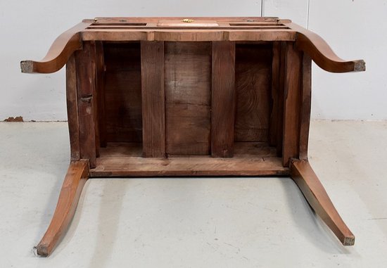 Small sloping desk in cherry wood, Louis XV style - End of XIXth century