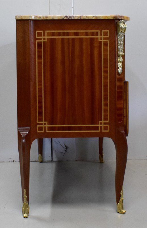 Commode Sauteuse en Acajou, style Transition Louis XV / Louis XVI – Début XXe