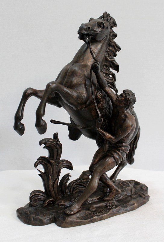 Bronze « Cheval de Marly », d’après G. Coustou – XIXe