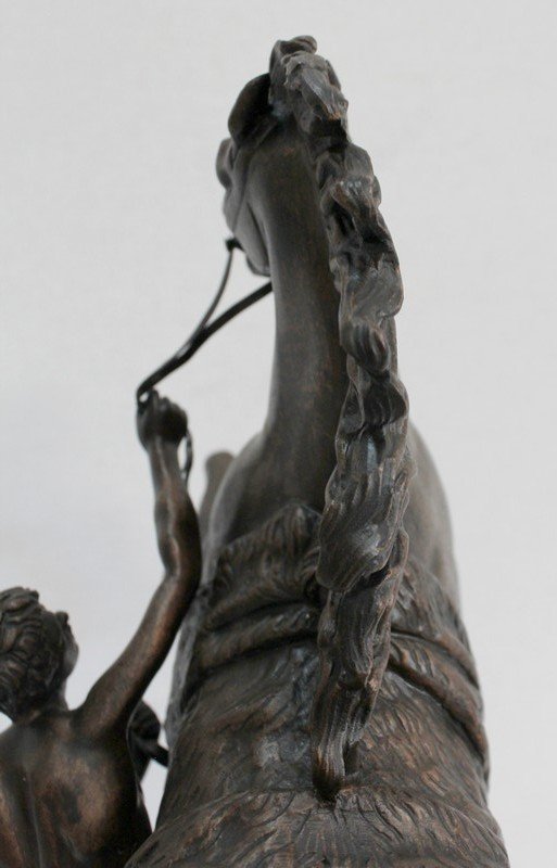 Bronze « Cheval de Marly », d’après G. Coustou – XIXe