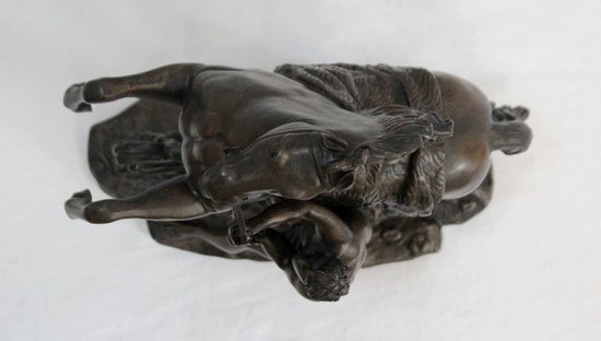 Bronze « Cheval de Marly », d’après G. Coustou – XIXe