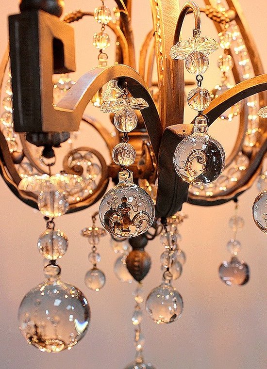 Bronze Half Cage Chandelier - End of XIXth century