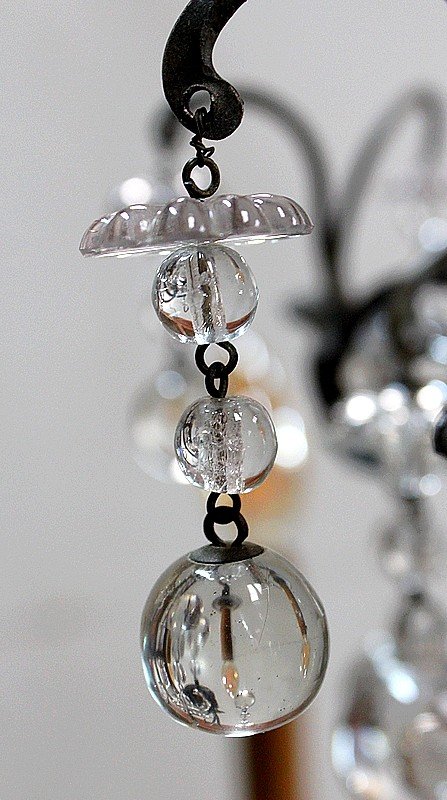 Bronze Half Cage Chandelier - End of XIXth century