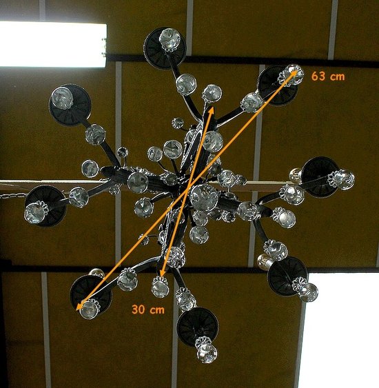 Bronze Half Cage Chandelier - End of XIXth century