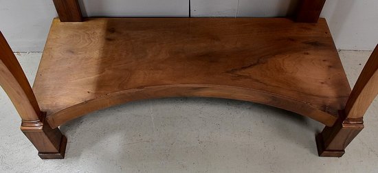 Consolle di proprietà, in noce massiccio, Periodo di restauro - Inizio XIX secolo