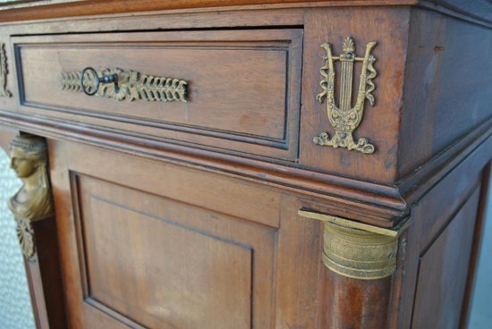 Libreria Grande in Mogano Stile XIX Impero