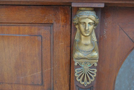 Libreria Grande in Mogano Stile XIX Impero