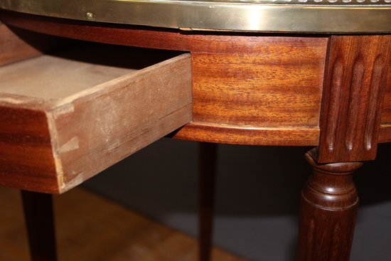 Table bouillotte de style Louis XVI vers 1920