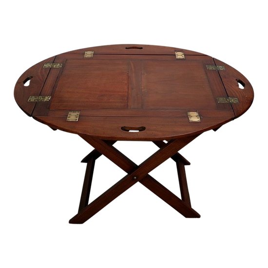 Table de Bateau « Butler » sur tréteaux – fin XIXe