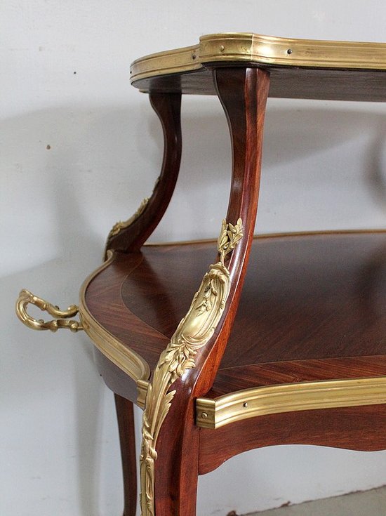 Table à Thé en Marqueterie, style Louis XV – Début XXe